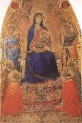 Ambrogio Lorenzetti Madonna and Child Enthroned,with Angels and Saints Sweden oil painting artist